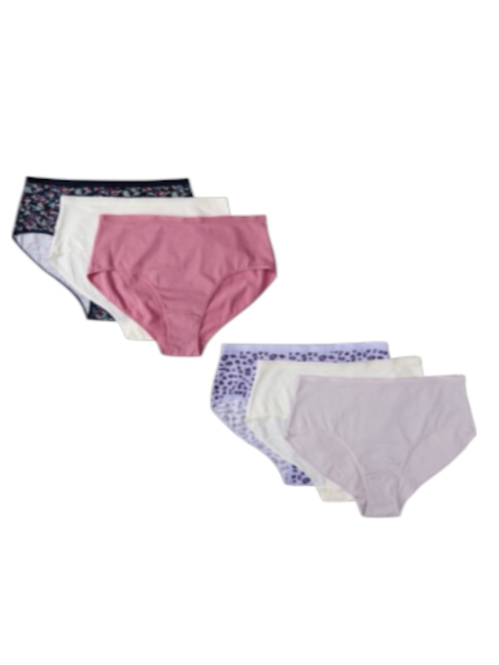 Serra Women's 6 Pack Assorted Colors Hipster Underwear XL